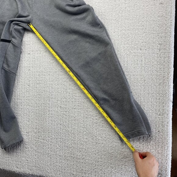 Under Armour Sweatpants Mens L Grey Hockey Coldgear Fitted Fleece Drawstring - Picture 7 of 9